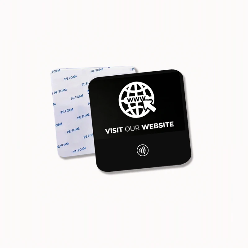 5CM Small NFC Acrylic Plate for Google for Google review Instagram WhatsApp Yelp WIFI