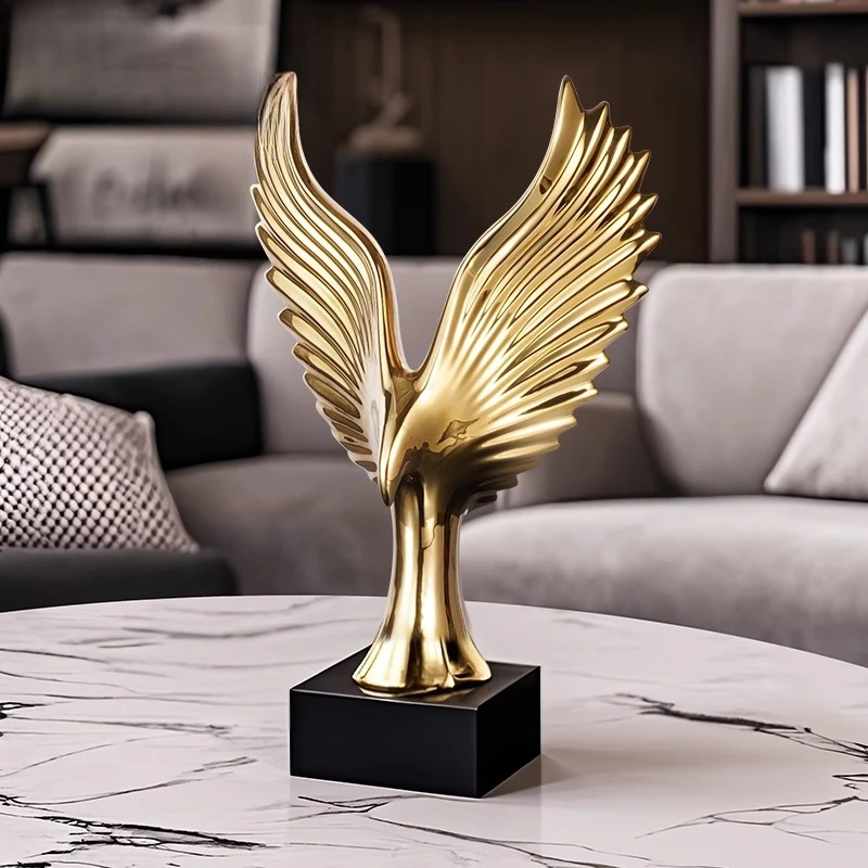 

Eagle wings light luxury ornament, lucky TV cabinet home decoration
