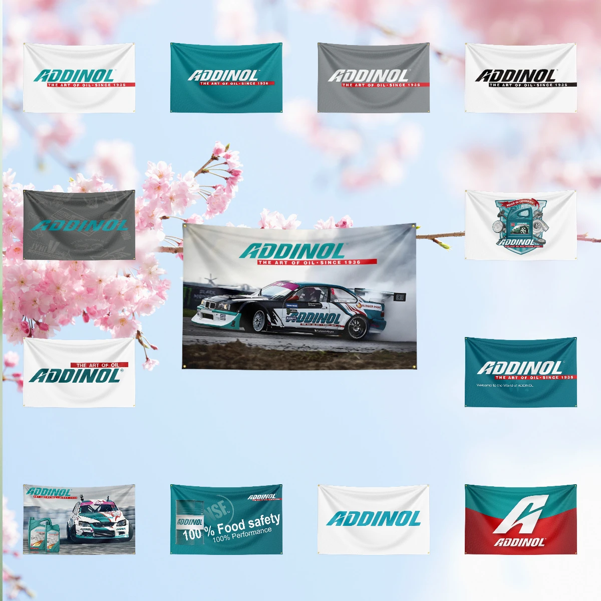 A-AD-DI-NO-L Flag For double stitched Oil Station Garage Tuning Workshop studio fan collection home ornament