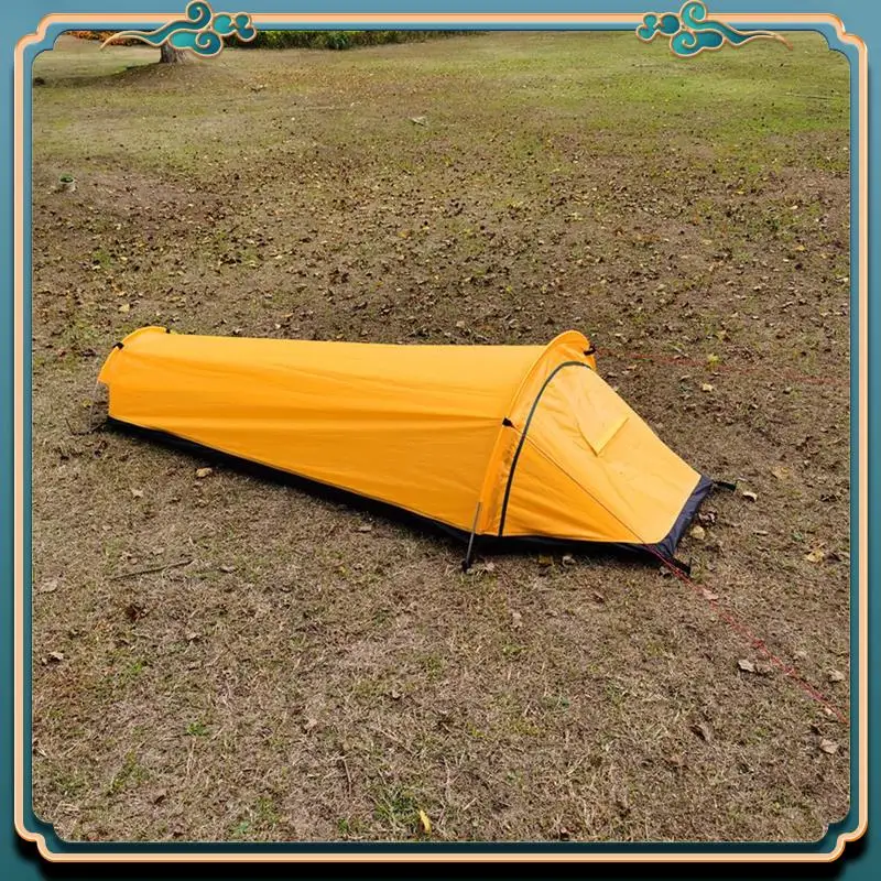 

Latest Urltra-Light Outdoor Equipment Wild Camping Sleeping Bag Tent Single Person Hiking Camping Backpacking Tent Waterproof
