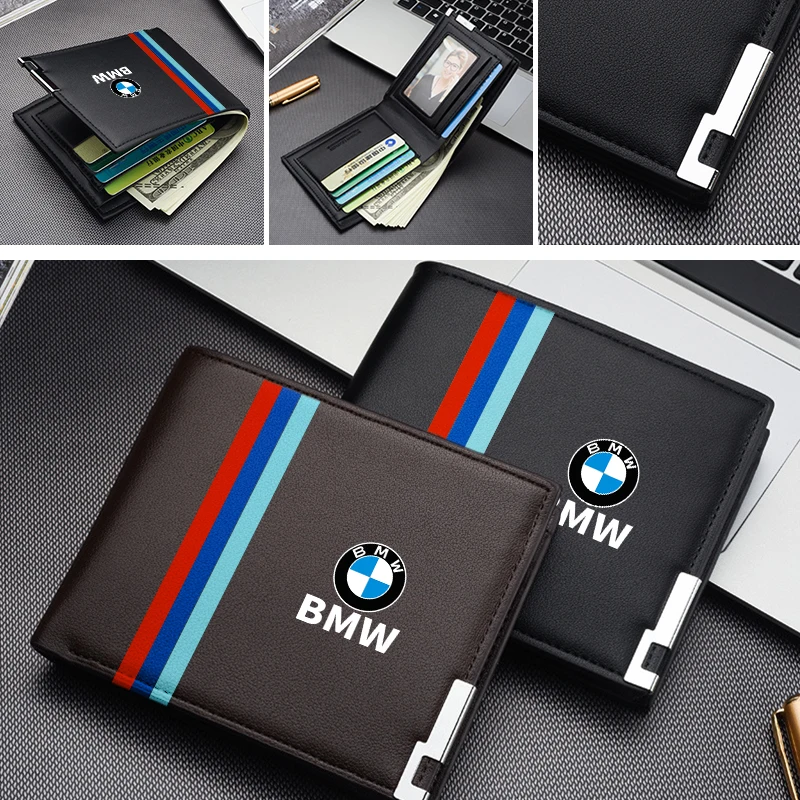 Car Men’s Leather Wallet motor vehicles Card Ticket Storage Bag For BMW E46 E90 E60 F10 E39 F30 E36 F20 E91 E30 G30 E53 F31 G20