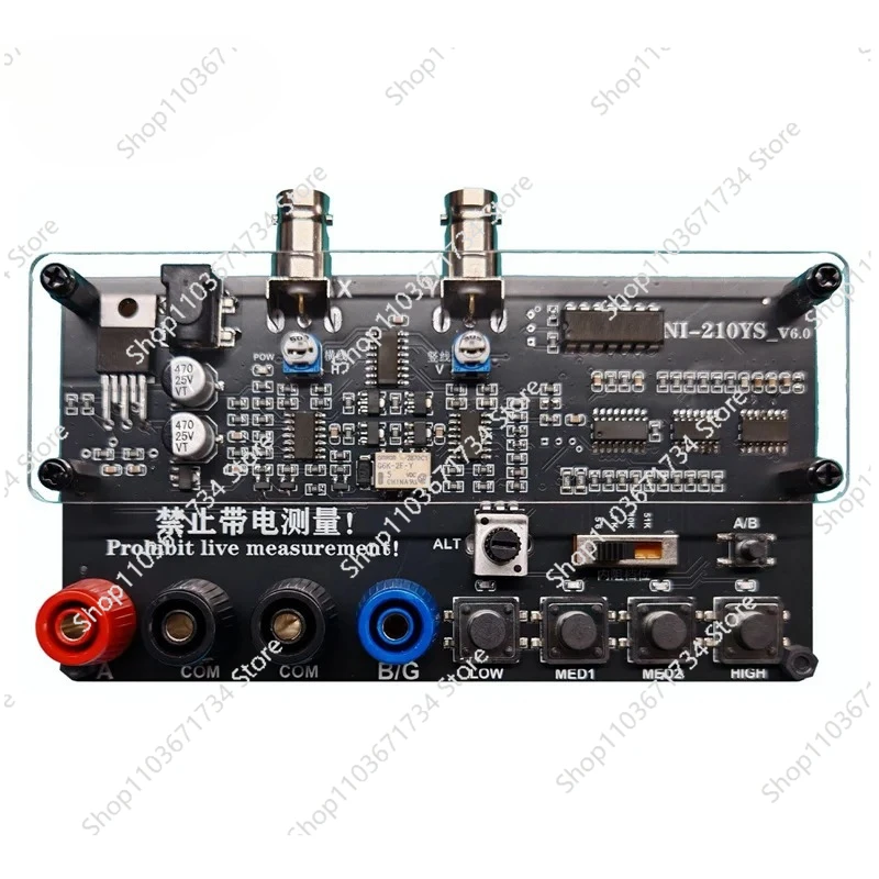 

VI Curve Tester Two-Channel Input (Acrylic Version Dual-Channel Display) Shows Four Test Frequencies