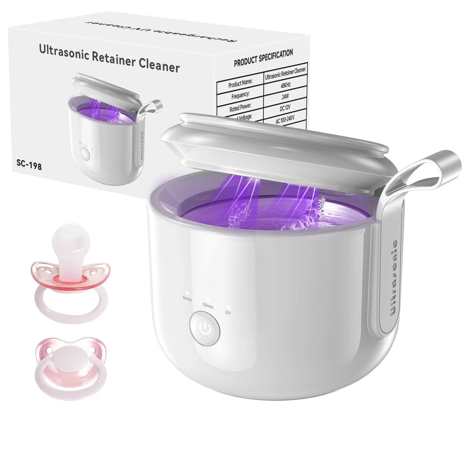 kunphy-2025-odm工場直販-トラベルサイズ-超音波洗浄機-クリニックやスーパーマーケット向け