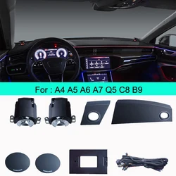 Instrument Electric Treble Horn Decoration Par For Audi A4 A5 A6 A7 Q5  C8 B9 Car 32 Colour LED Lifting Tweeter Speaker
