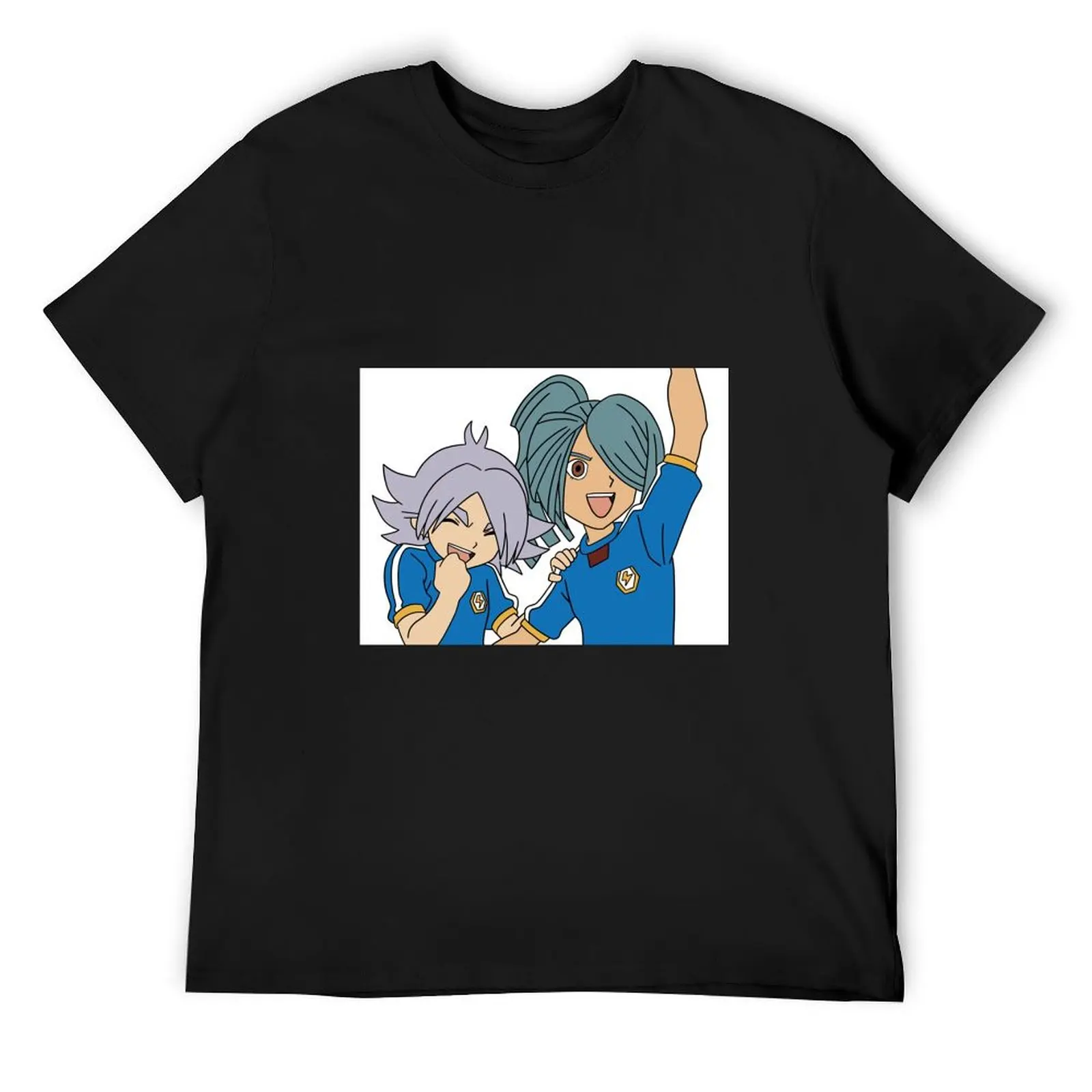 

Inazuma Eleven Fubuki and Kazemaru Sticker T-Shirt plain quick drying vintage t shirts mens big and tall t shirts