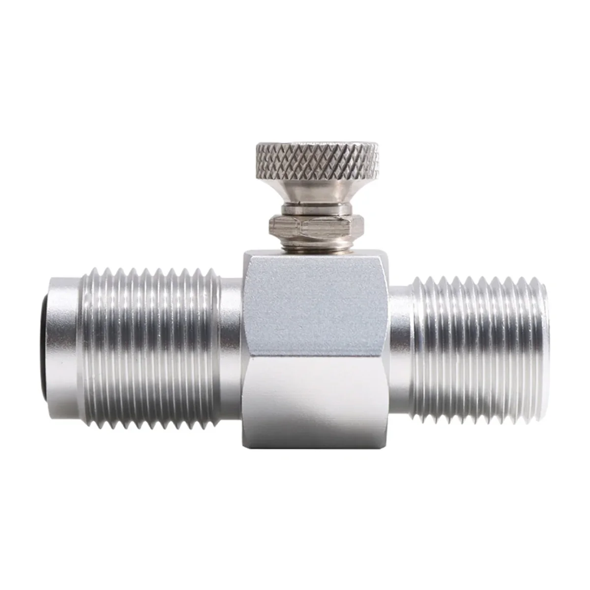 

External thread g5/8 to internal thread cga347, quick disconnect plug adapter, soda co2 cylinder with deflation knob