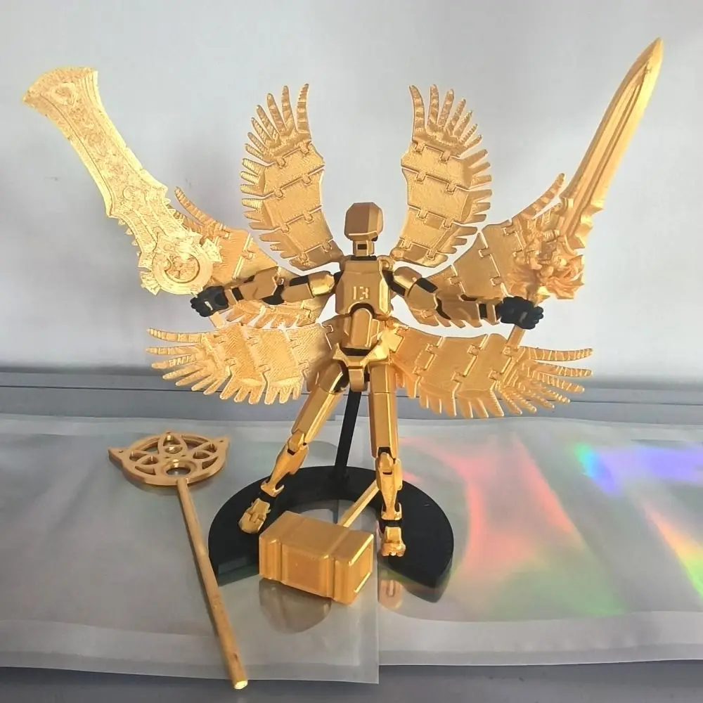 

Desktop Decoration 3D Printed T13 Action Figure ABS Shapeshift Robot Robot Dummy Action Figures Model Multi-Jointed Movable
