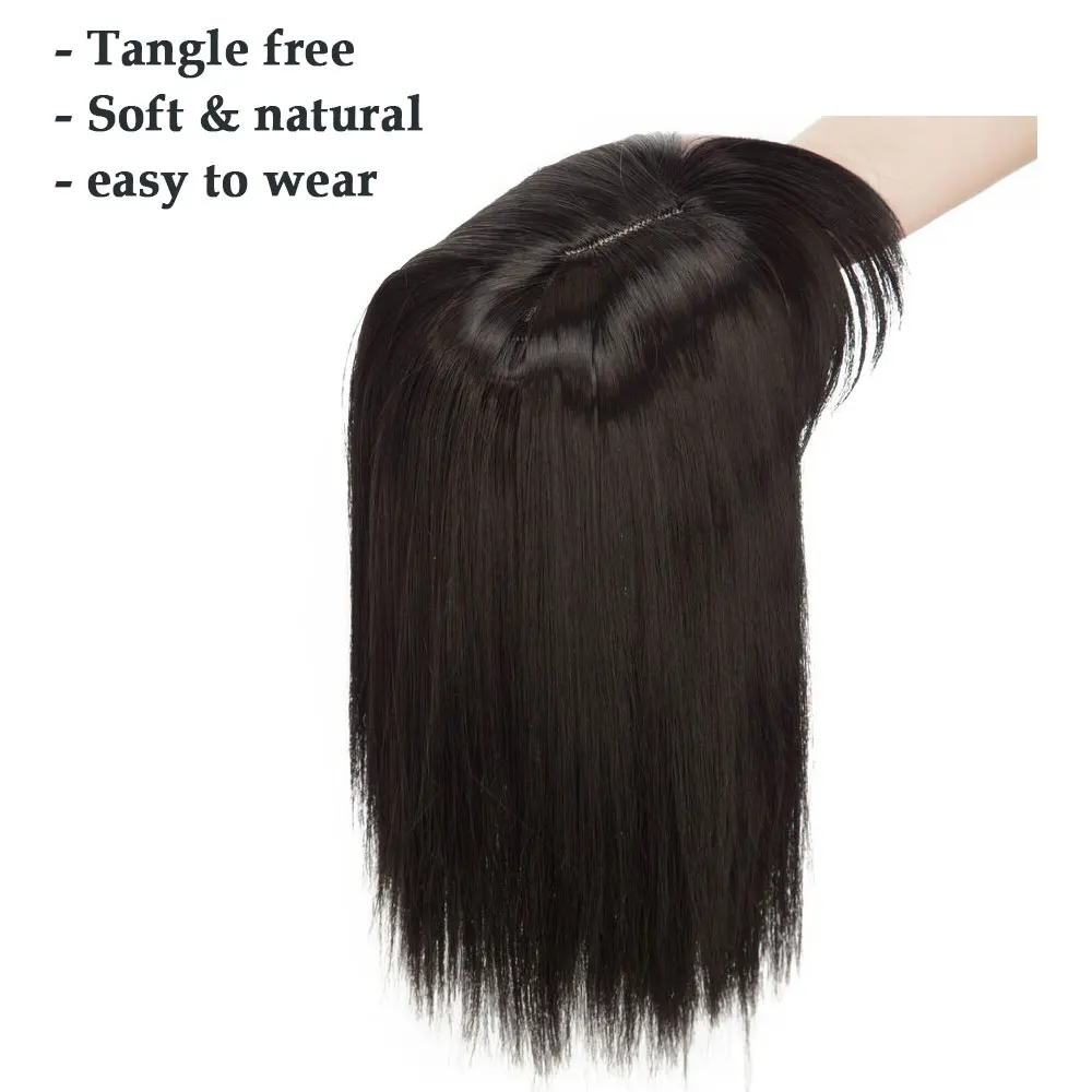 Benehair 11 Inch Hair Toppers with Bangs for Women Hair Pieces for Women with Thinning Hair Synthetic Wig Clip In Hair Topper