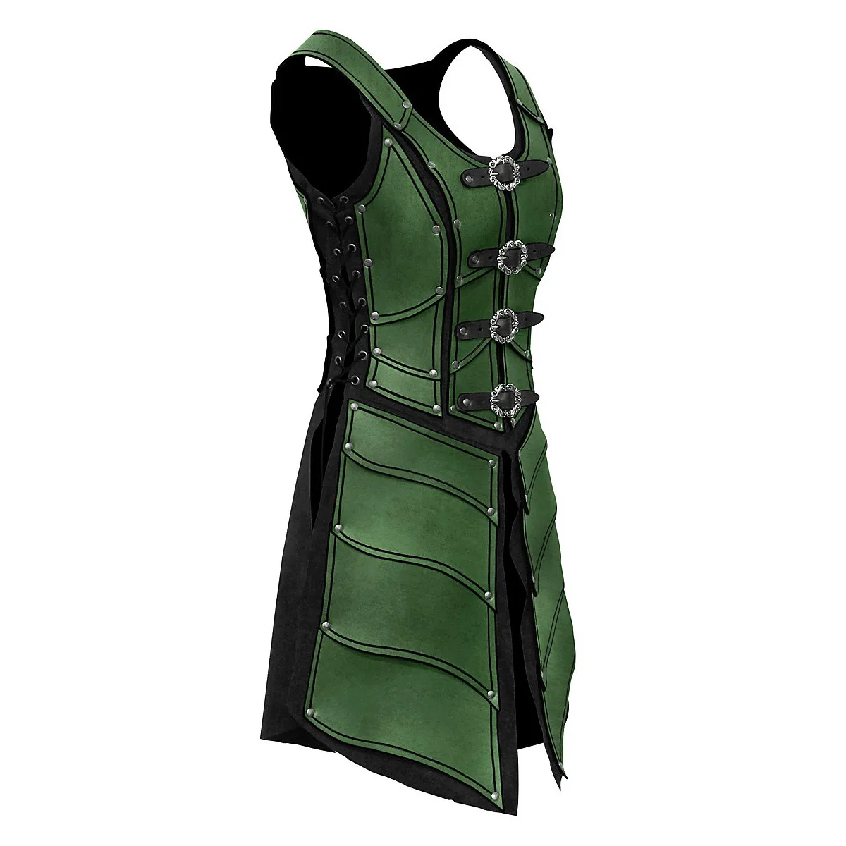 Vintage Western Medieval Halloween Renaissance Cosplay Costume Leather Gothic Vest Armor Elf Archer Knight Warrior For Men Woman