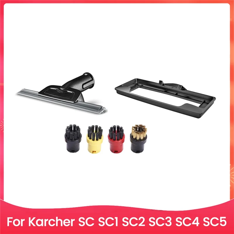 

-A32M Window Squeegee Nozzle Carpet Glider And Steam Brush For Karcher SC1 SC2 SC3 SC4 SC5 Steam Cleaner Spare Parts