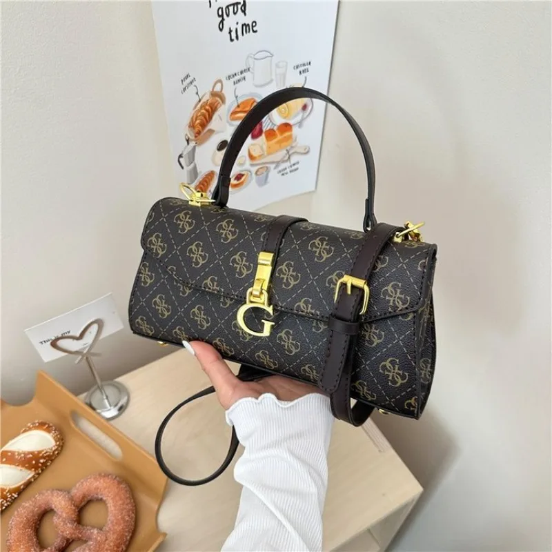 Square Satchels Diaper Bag For Women Vintage Casual Simple Fashionable Shoulder Bag Commuter Tote Messenger Purse High End - view 4
