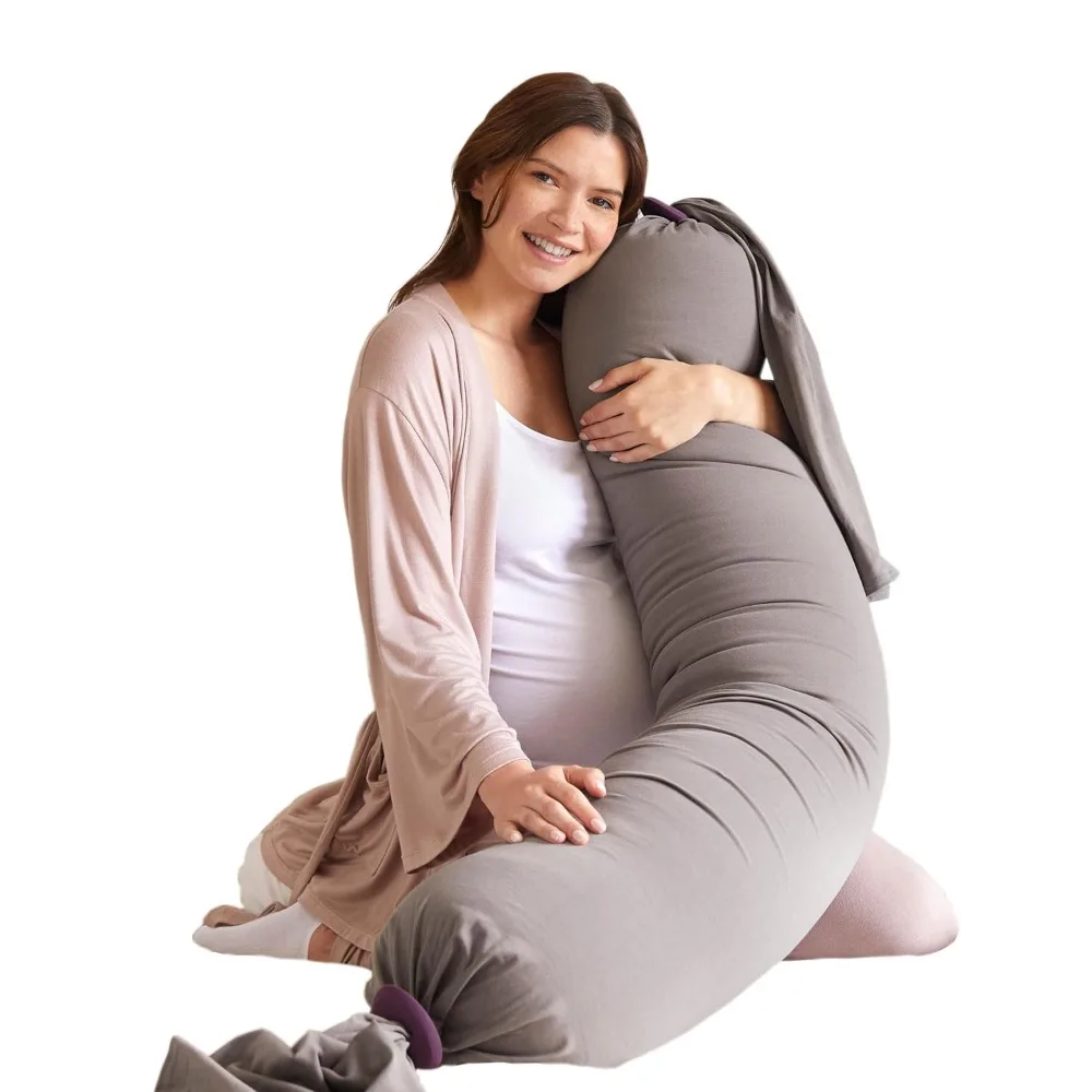 Adjustable Pregnancy Pillow - Full Body Support - Supports The Back, Legs, Abdomen, and HIPS for Pregnant Women Body Pillow