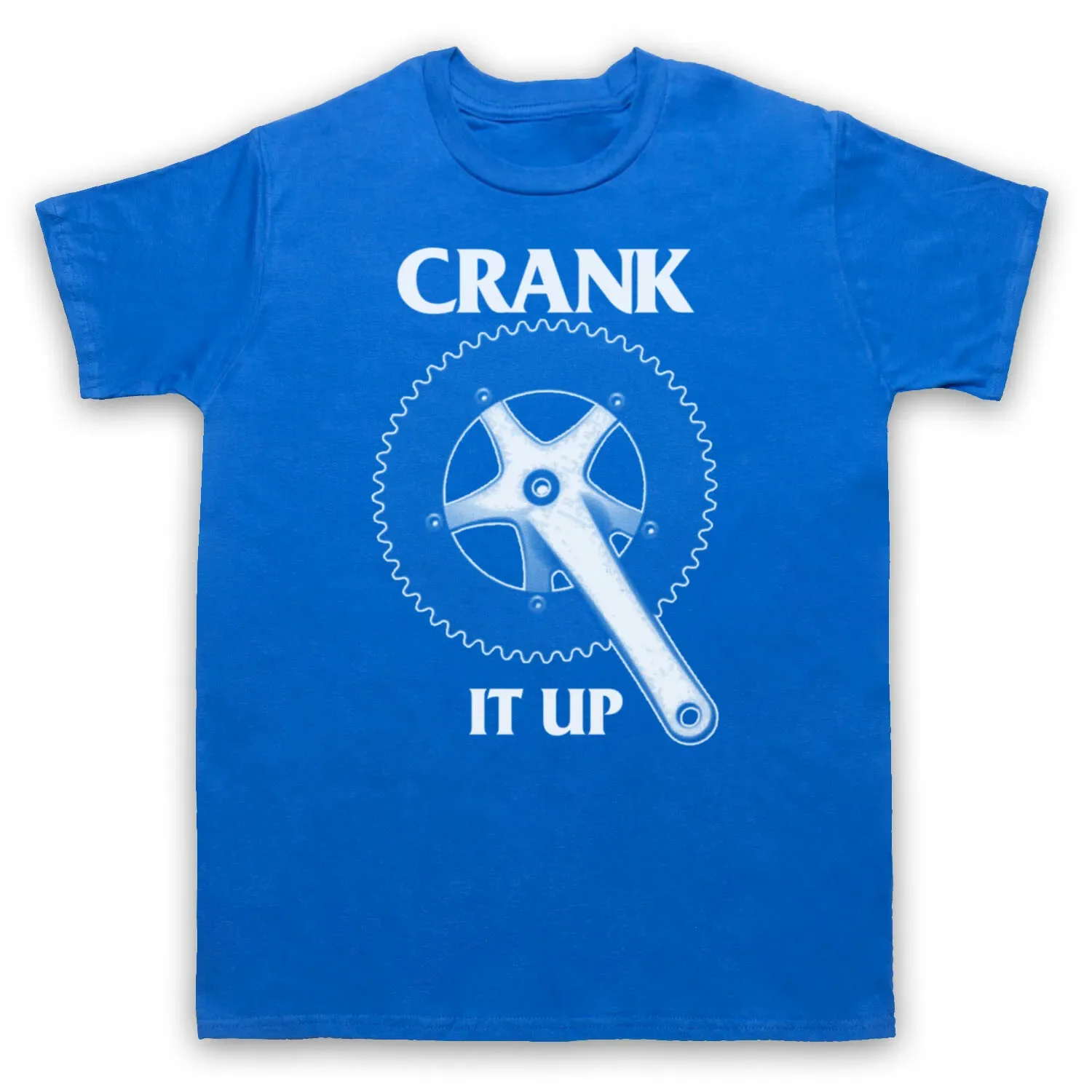 

МУЖСКАЯ и женская футболка CRANK IT UP CYCLING SLOGAN BIKE RIDING ROAD BIKE BMX