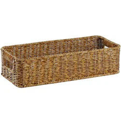 Woven Storage Basket Wicker Baskets Drawers Large Food Container Toys Sundries Bin Desk and Organizers Finishing Magazine