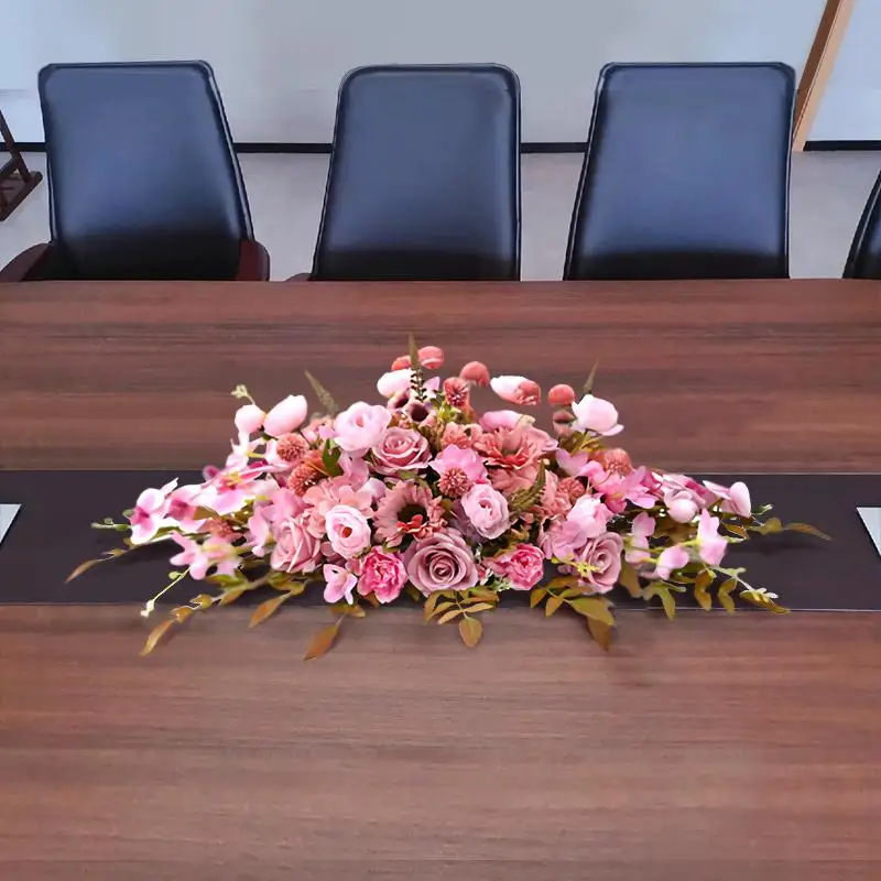 Conference table flower hotel meeting room table fake flower simulation flower decoration business salon banquet table