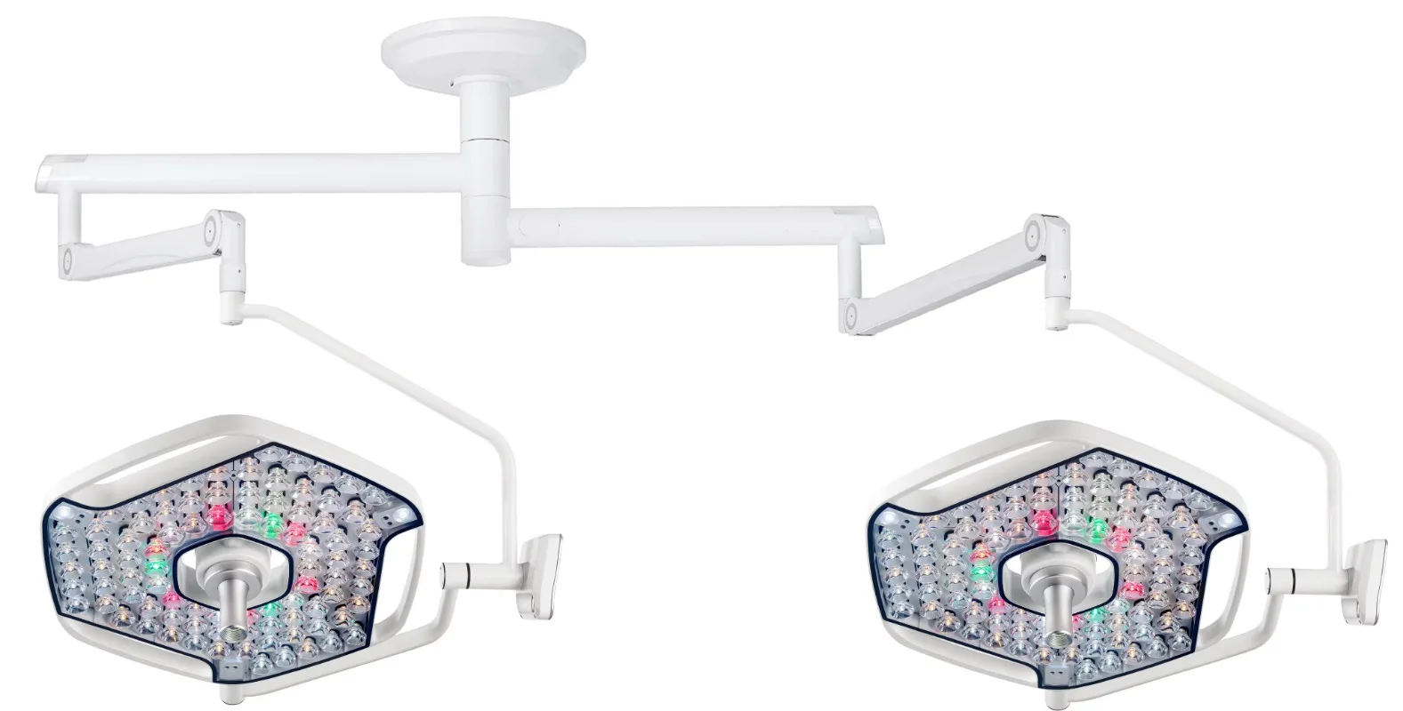 High-brightness adjustable focus LED operating lamp for  and general surgery
