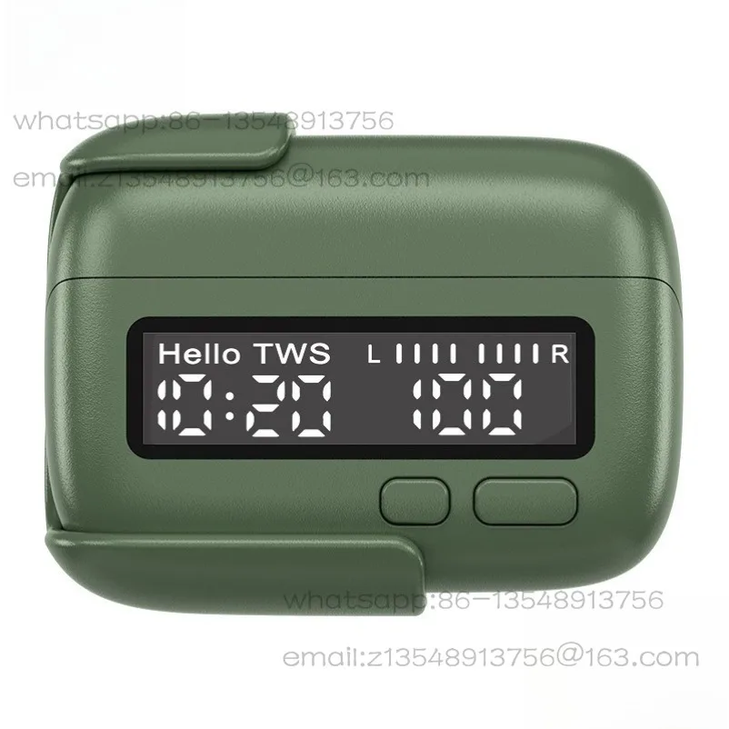 Portable wireless bluetooth headset BB machine unique retro digital clock