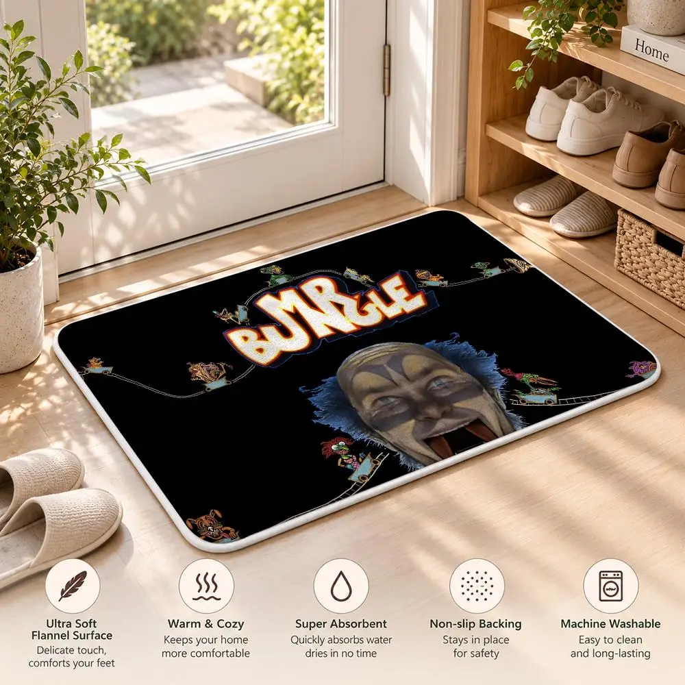 MR B-BUNGLE Heavy Metal Rock Floor Mat Flannel Rug Soft Non Slip Door Mat For Bathroom Bedroom Kitchen Living Room Home Decor