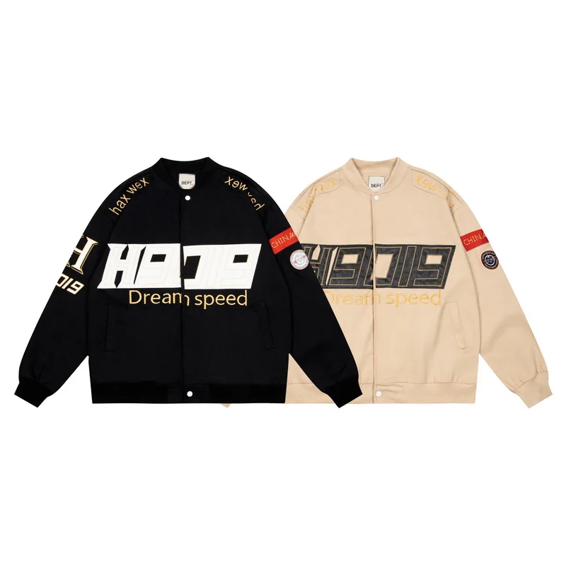 

25ss High Quality DEPT Jacket Men Women Fashion American Retro Blockbuster 1:1 Vintage Oversized Coat