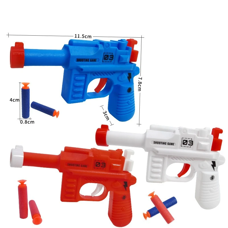 3個入り カラフルなおもちゃブラスターセット 安全なソフト弾ミニランチャー 幼児向け教育玩具 誕生日パーティーの記念品 3歳～7歳向け