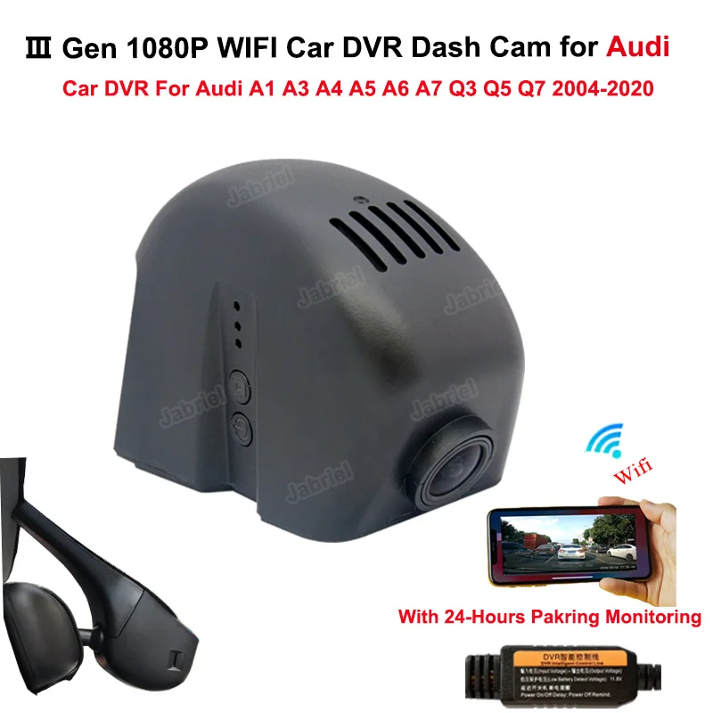 

1080P 24H Wifi Car Dvr Dash Cam Camera for Audi a1 a3 a4 a5 a6 a7 a8 q3 q5 q7 rs3 rs4 rs5 rs7 tt b5 b6 b7 b8 b9 8v c5 c6 c7 8p