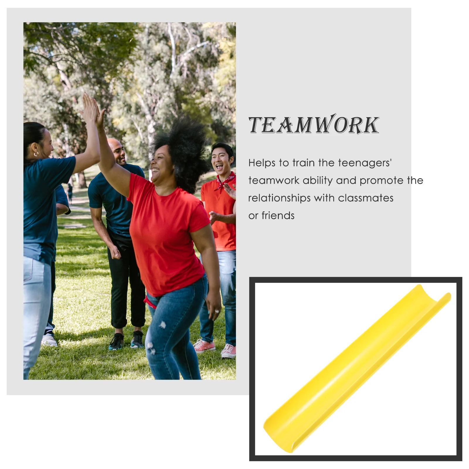 อุปกรณ์ประกอบฉากสำหรับวัยรุ่น งานฝีมือประณีต ขอบเรียบ ปลอดภัยสำหรับการเล่น กิจกรรมฝึกซ้อมกลางแจ้ง ความร่วมมือในทีม