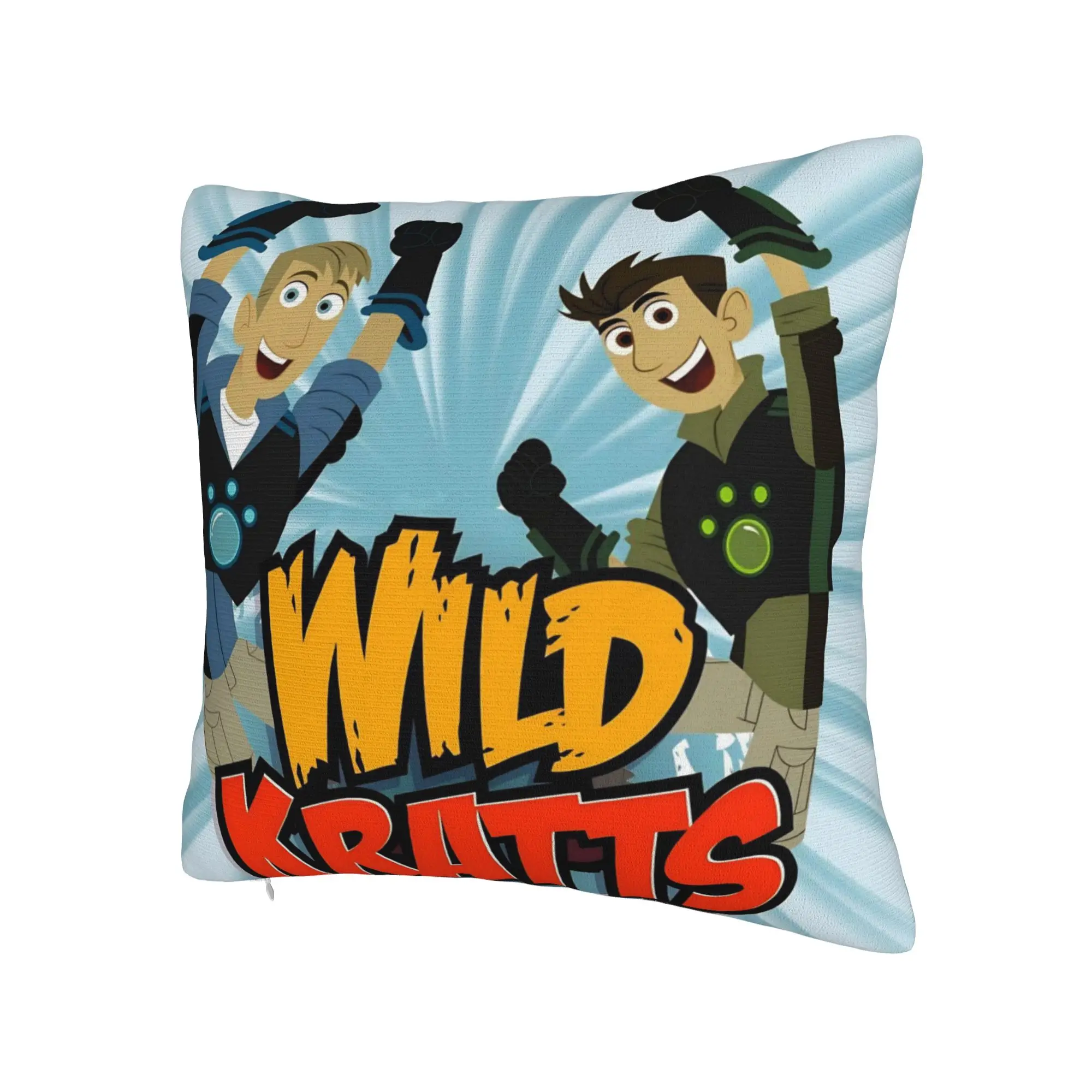 Decorative Pillowcases Wild Kratts Cartoon Merchandise Home  Pillow Case Cover Zippered Multi Size
