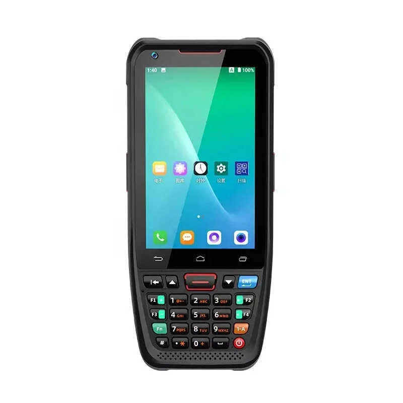 Android 11 Rugged Pda Qr Code Scanner Machine Barcode And Printer Hand Held  Bar   For Supermarket