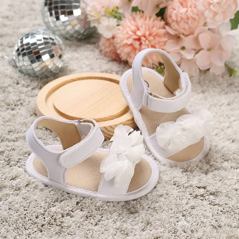 

2023 Summer Baby Sandals Girl Soft Foot Protection Anti Slip Soft Sole Casual Walking Shoes First Step