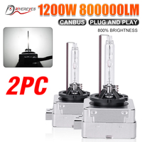 D2S D2R LED Car Headlight Bulb Xenon HID Canbus No Error 500000LM High Power Super Bright Auto Lamp Light 6000K 1000W 12V White
