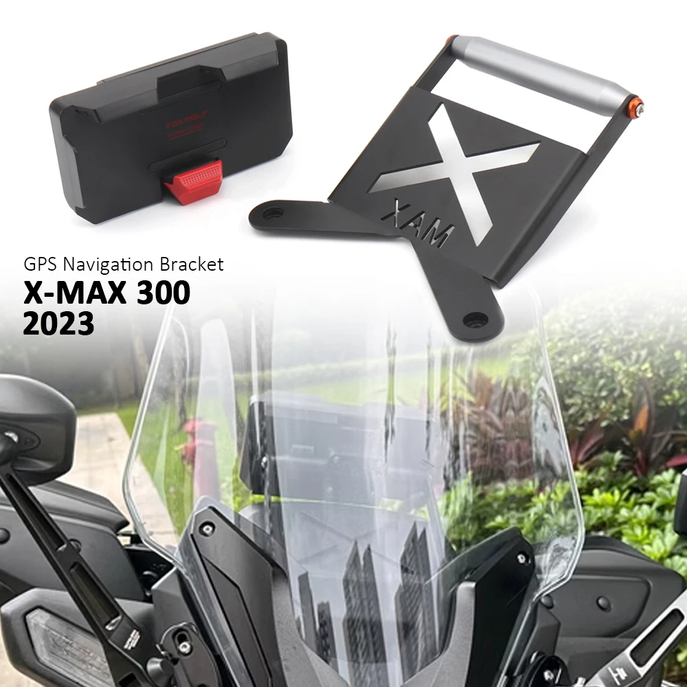 

For Yamaha X-MAX 300 XMAX300 XMAX 300 X-max300 X-MAX300 2023 Motorcycle Accessories GPS Navigation Bracket Supporter Holder