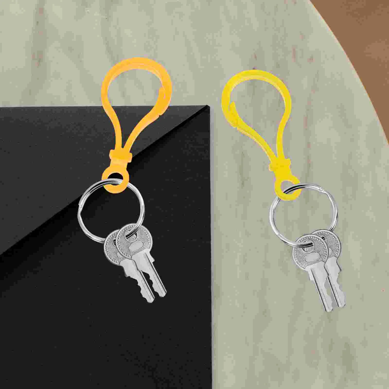 100 Pcs Light Bulb Buckle Clasp Clips Lanyard Snap Hook Necklace Claw Charm Jewelry Lobster Plastic Backpack