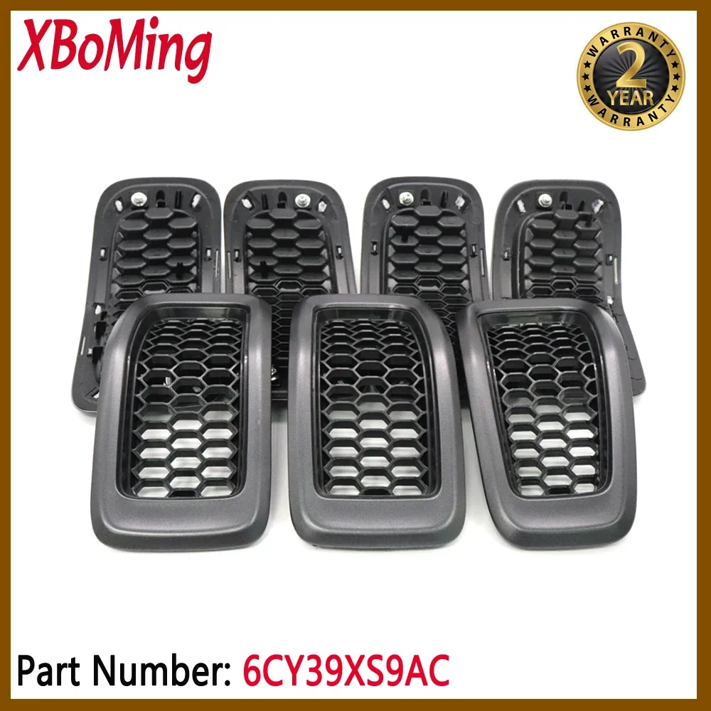 6CY39XS9AC 5RB21XS9AB Car Black Front Radiator Grille Inserts For Jeep Cherokee 2014-2018 7pcs/lot