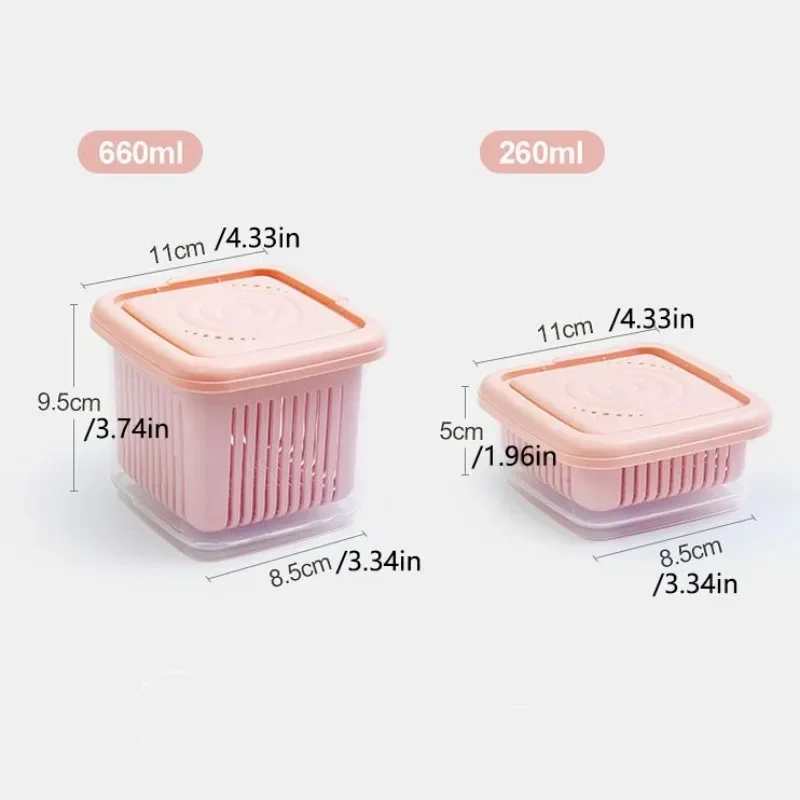 Double Ginger Garlic And Onion Box Can Be Separated From The Drain Ingredients Fresh Refrigerator Storage Box Fresh-Keeping Box