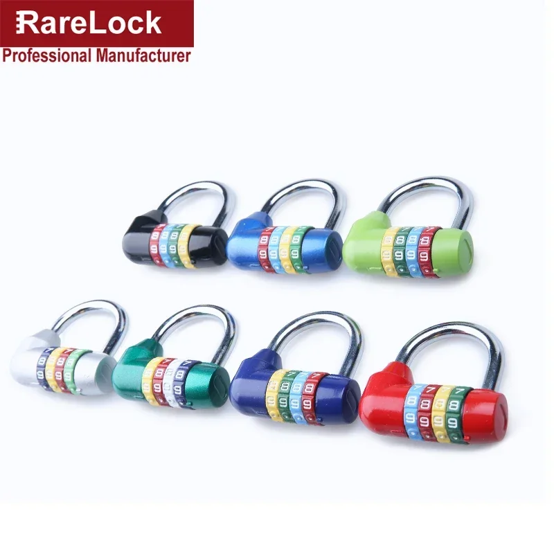 4 Letters Combination Padlock Code Password Lock for Door Cabinet Drawer Bike Motorcycle Student Locker Rarelock MMS61 a