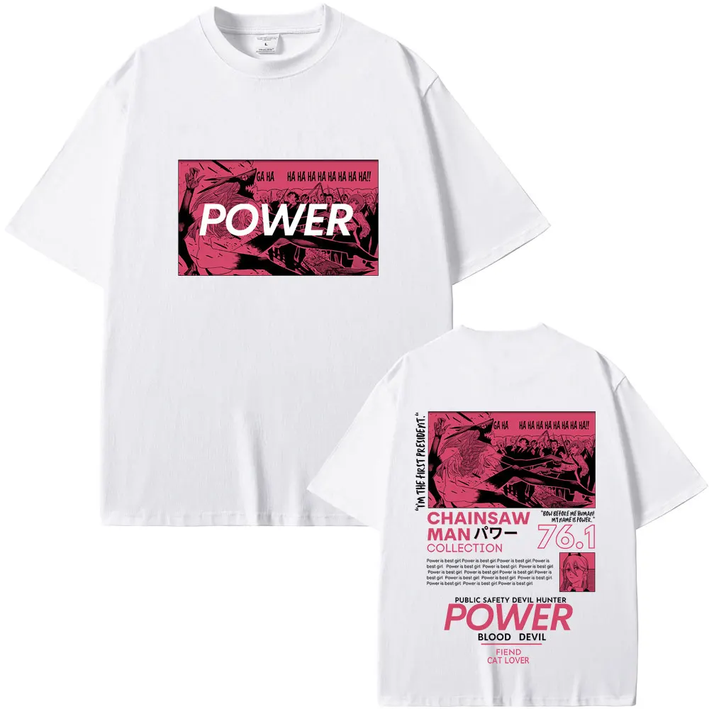 

Аниме бензопила Man Power графическая футболка летняя мужская и женская футболка высокого качества из мягкого хлопка мужские футболки с круглым вырезом большого размера с героями мультфильмов