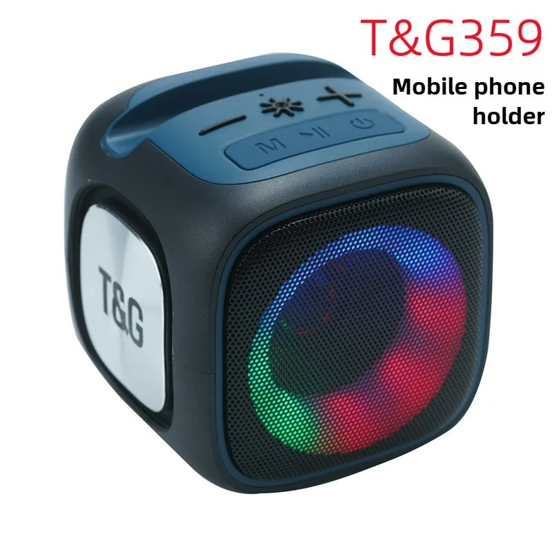 المحمولة caixa de som سمّاعات بلوتوث في الهواء الطلق عمود صغير راديو FM TF الصوت مضخم صوت لاسلكي LED Soundbox Type-c ميناء