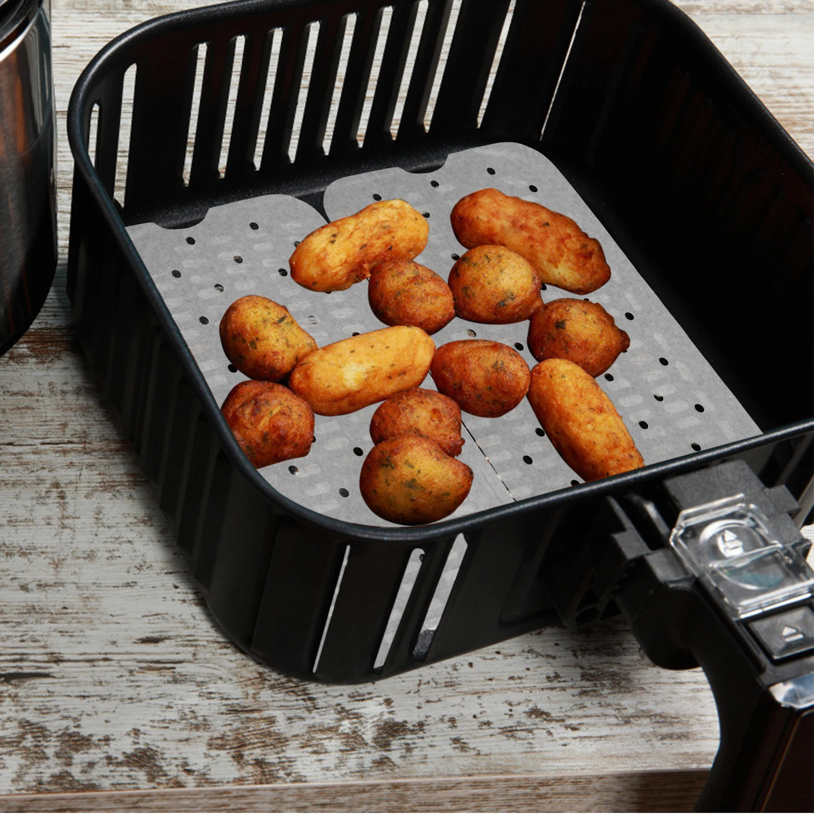 

Air Fryer Paper Liners Baking Tray Sheets Disposable Nonstick Heat Resistant Mats For Frying Cooking Accessories Baking