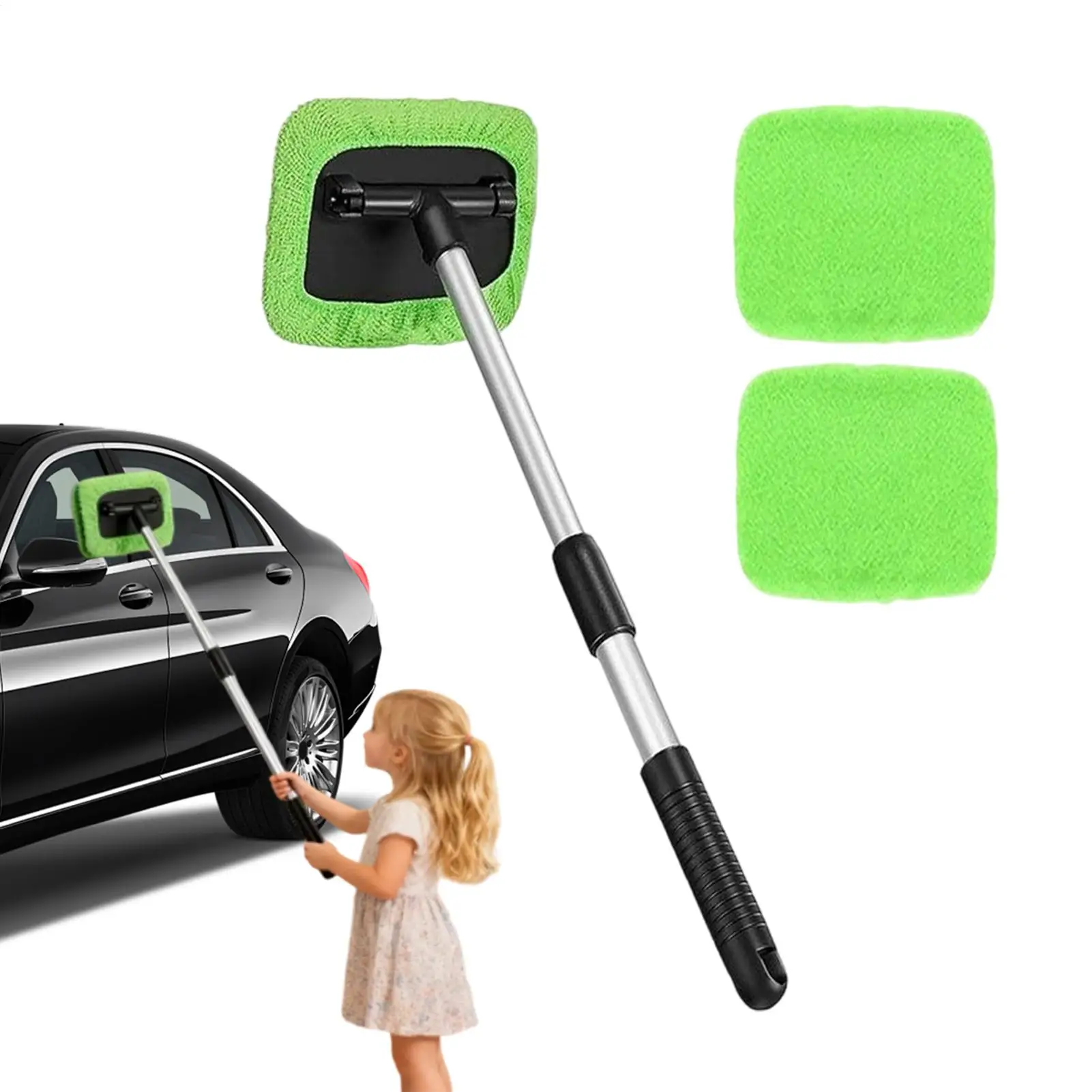 

Щетка для мойки автомобиля, вращение на 180 градусов, ультратонкое волокно, мягкая впитывающая щетка для чистки царапин, стекла для душевой комнаты, ванной комнаты