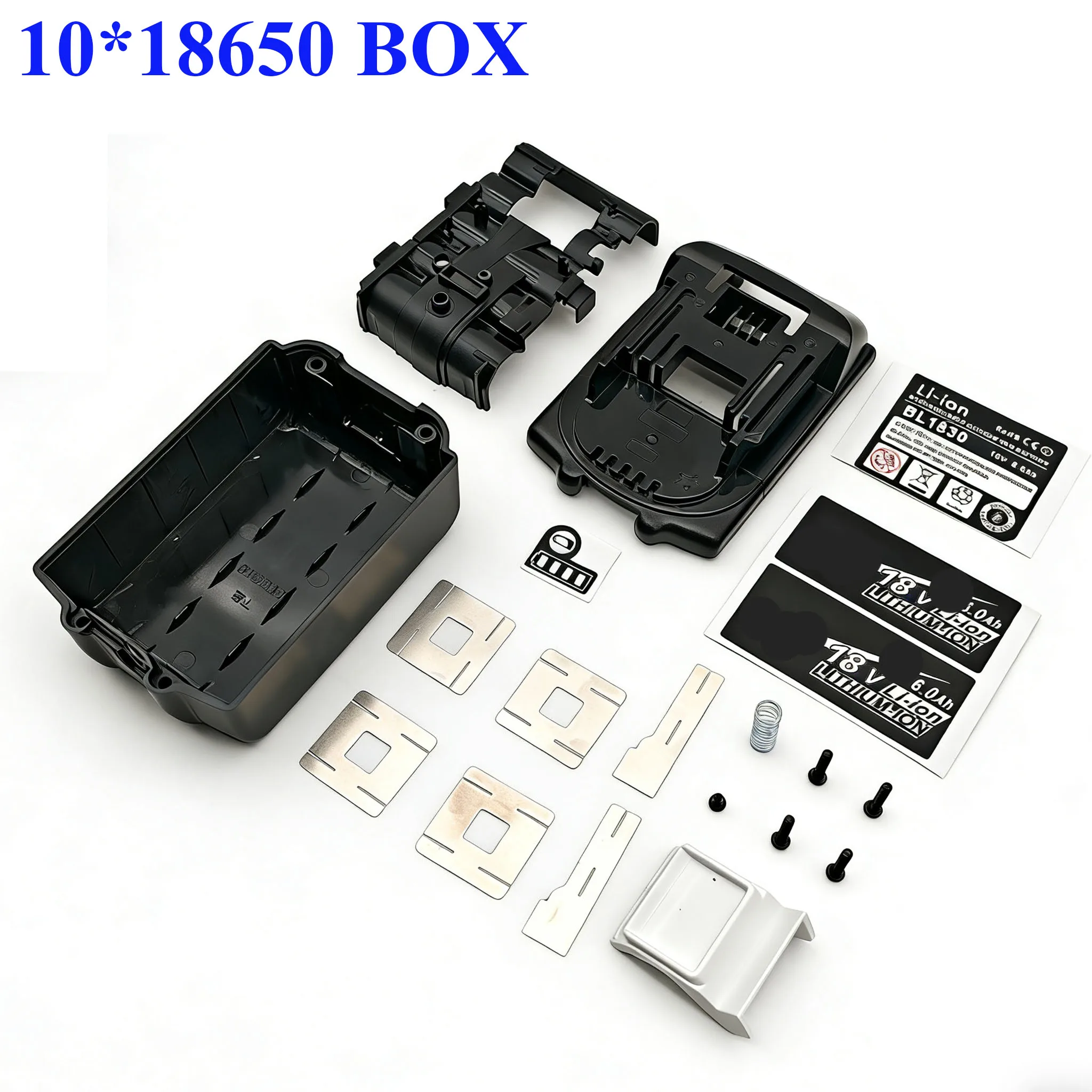 Lithium Ion Batteries Case BMS Charging Circuit Board PCB LED Indicator Box Shell For Makita 18V BL1830 Housings 6.0Ah Lebal