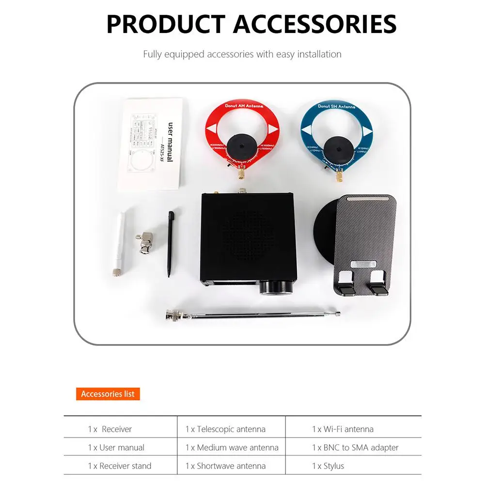 Dla ATS25-XF W pełni ulepszone radio pełnozakresowe Wysokowydajny odbiornik radiowy dla CW Dla FT8 Dla RTTY Dla PSK Dla HELL