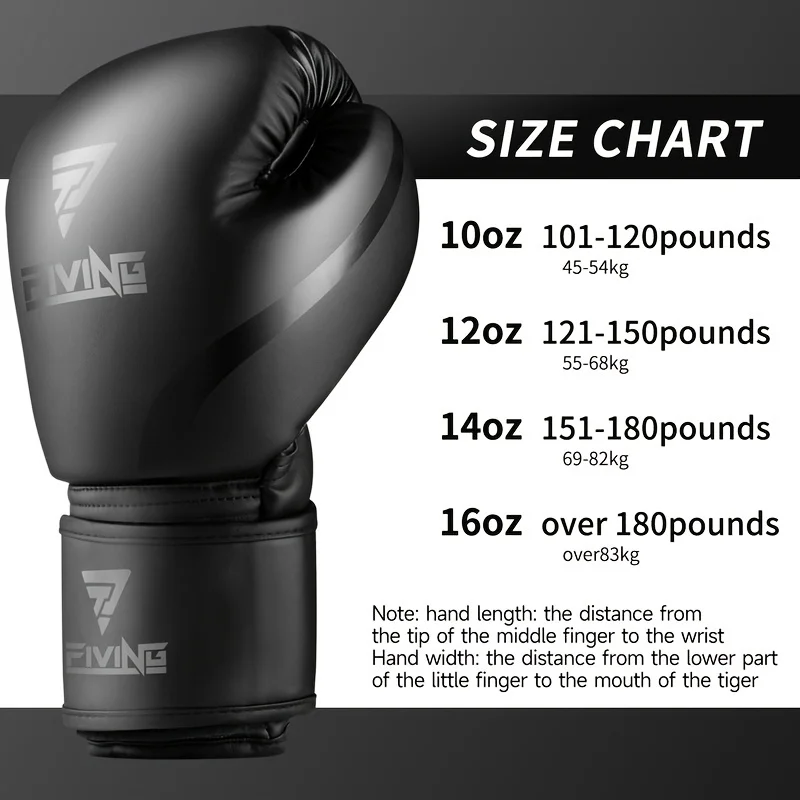 Boxing Gloves Men & Women, Pro Training Sparring, PU Leather MMA Kickboxing, Adult Heavy Punching Bag Gloves Mitts Focus Pad Wor