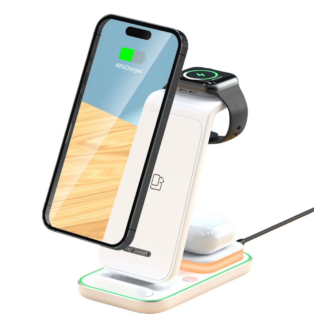 

Phone Charger Trending Products 3 in 1 Charging Multifunction Wireless Charger