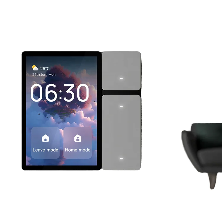 hit productTuya Smart 3.5 Inch Touch Screen Slider Design Android Central Control Panel 3 Relays Physical Buttons Built-in BLE Z