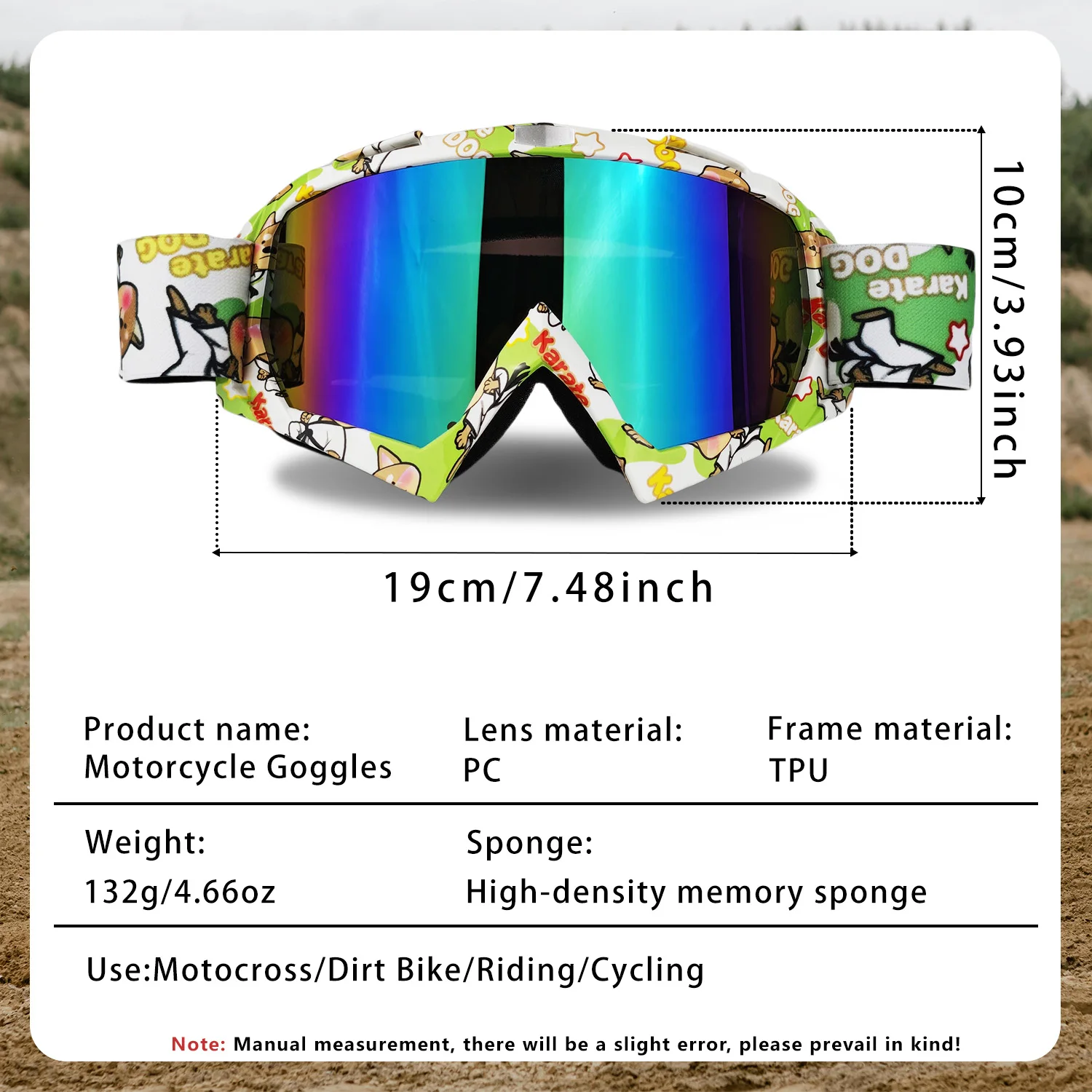 Kacamata Motocross Kacamata Hitam Sepeda Motor Pria Masker MTB ATV Perlindungan Tahan Angin Kacamata Off-Road Balap Bersepeda Ski