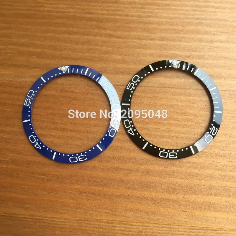 38mm Ceramic Watch Bezel Insert for Omega Seamaster Planet Ocean 007 Automatic Watch 212.30.41.20.01.003