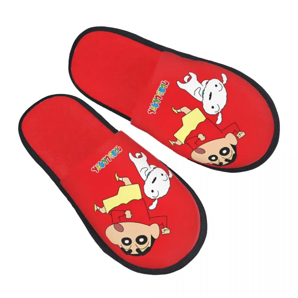 Crayon Shins-chans Indoor Slippers with Memory Foam Slipper Gift for Women Men House Shoes with Anti-Skid Sole
