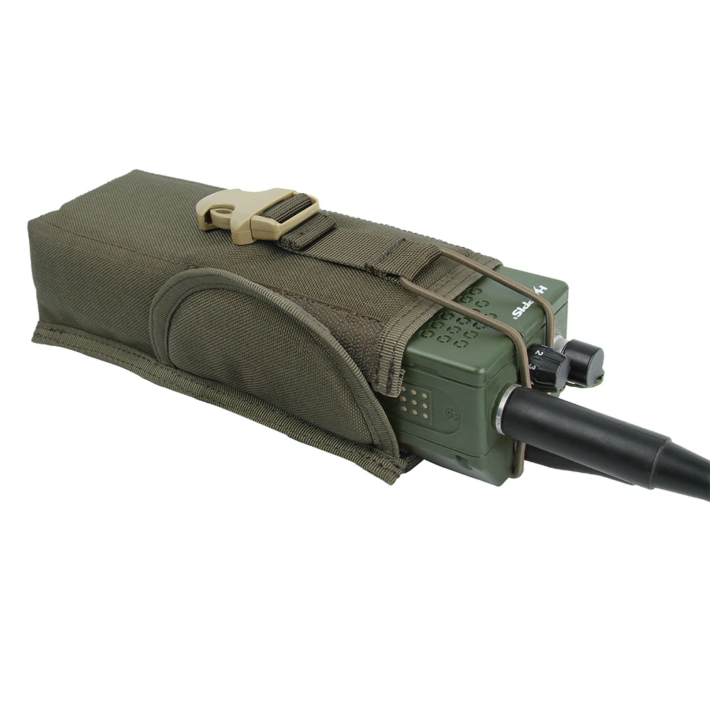 Bolsa táctica Molle para walkie-talkie PRC148/152, riñonera de bolsillo, funda de transporte para interfono portátil