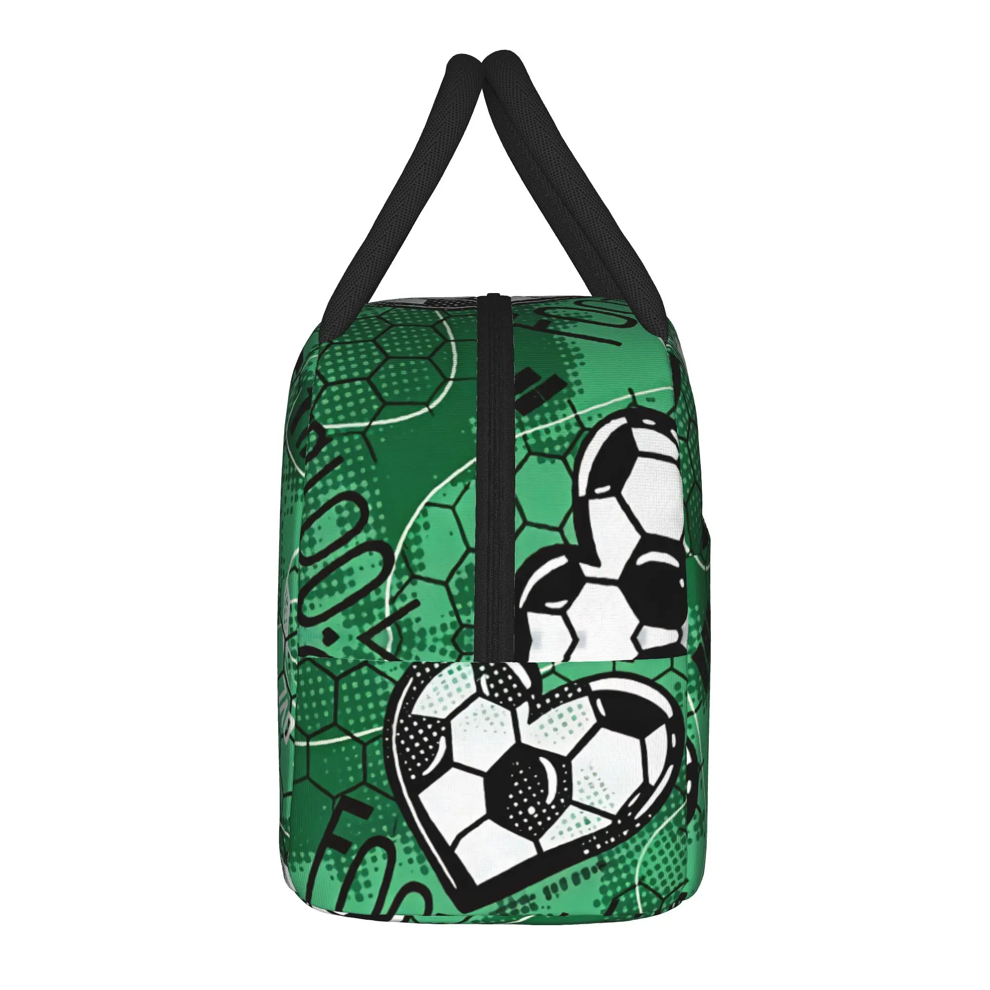 Cartoon Soccer Ball Football Lunch Bag  Casual Lunch Box For Child Office Portable Cooler Bag Oxford Designer Tote Food Bags