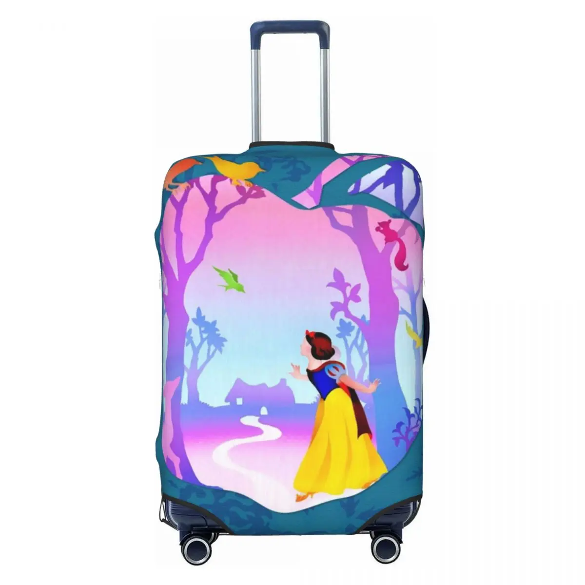 

Custom Cute Snow White And Anime The Seven Dwarfs Luggage Cover Protector Elastic Travel Suitcase Covers
